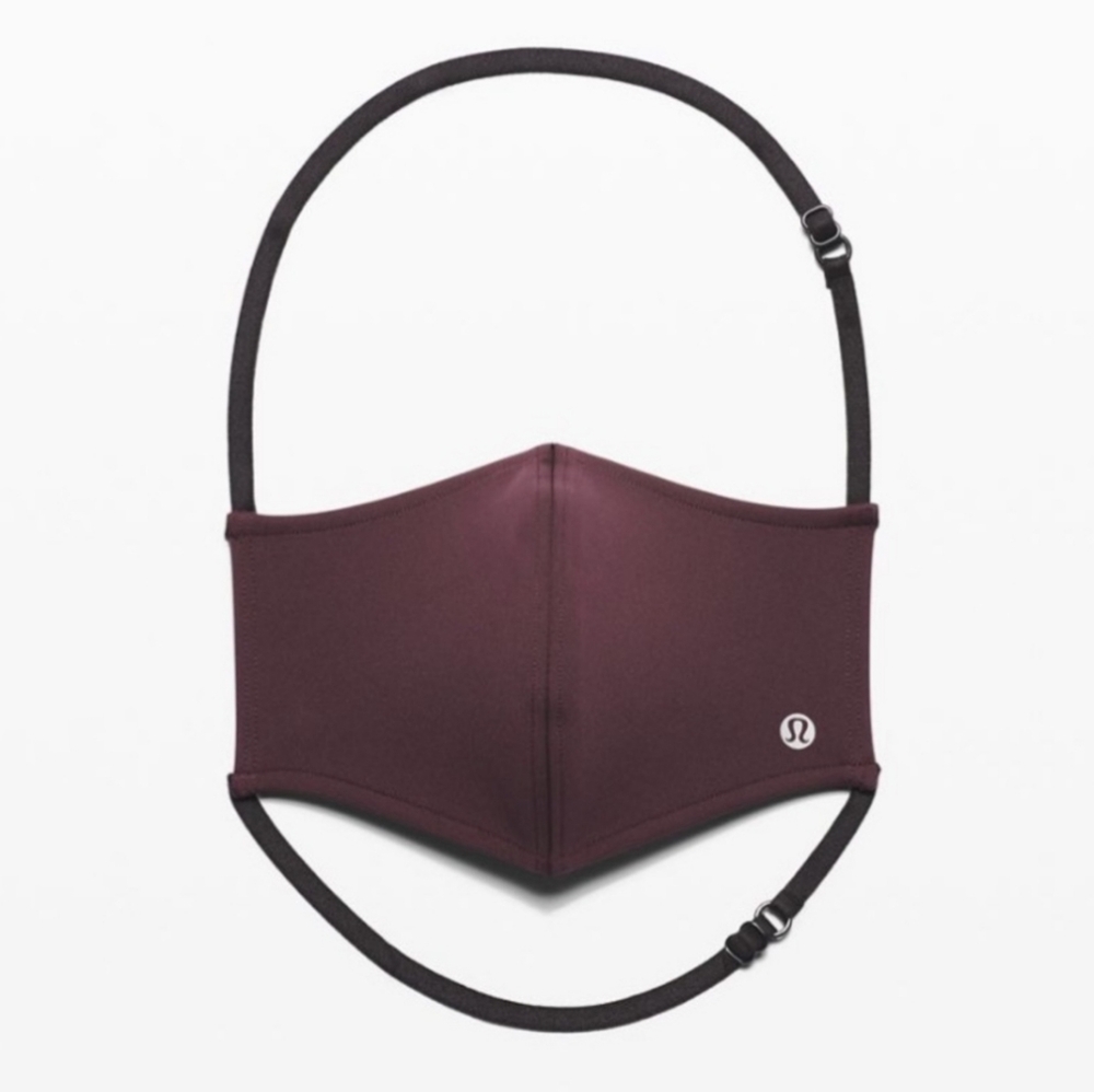 NEW Lululemon Double Strap Face Mask Arctic Plum Purple OS Unisex